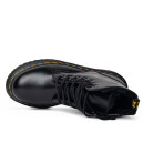 Dr. Martens Jadon Hi Fur-Lined Smooth Leather Platform Boots Black С МЕХОМ