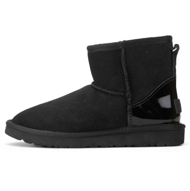 UGG Classic Mini Black Metallic Suede