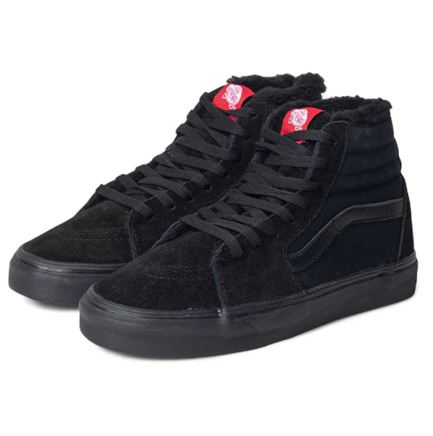 Vans Old Skool High Total Black С МЕХОМ